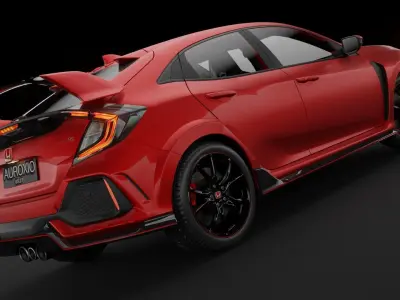 2018 Honda Civic Type R Free 3D model
