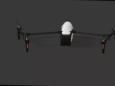 Drone 3D model with animation 3D model
