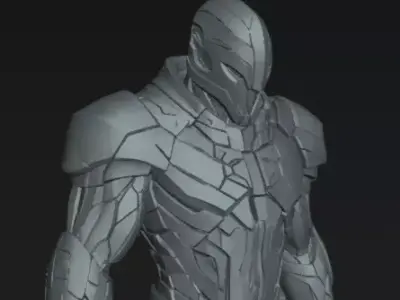 Knight Prime Sentinel Commander 32mm STL SciFi Miniature 3D print model