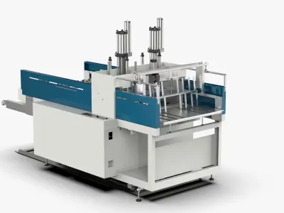 Automatic Plastic T-shirt Bag Making Machine 3D model