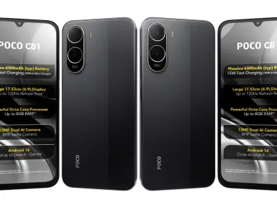 Xiaomi Poco C81 All Colors 3D model