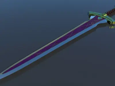 High Poly Sword Model from legend of zelda 3D model