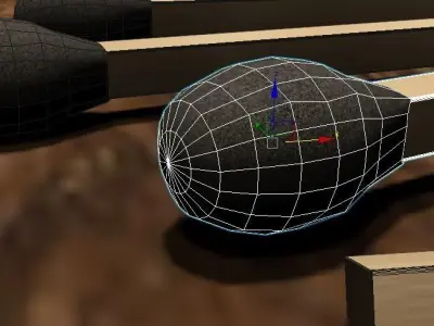 box of matches Low-poly 3D model