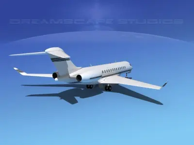Bombardier Global 5000 V13 3D model