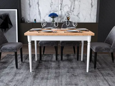 WOOD TABLE MODEL  Free 3D model