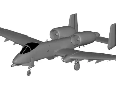Fairchild A-10 Thunderbolt II 3D model