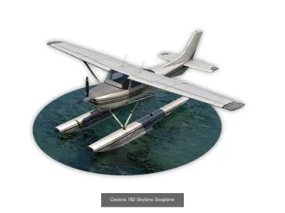 Cessna Collection plane and boat in water 