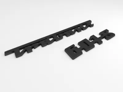 Trabant rear emblem Free 3D model