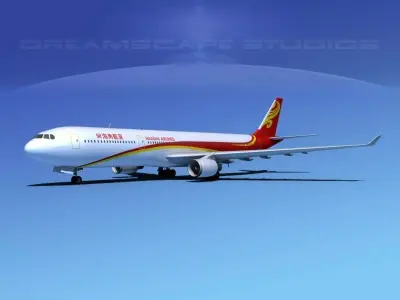  Airbus A330-300 Hainan Airlines 3D model