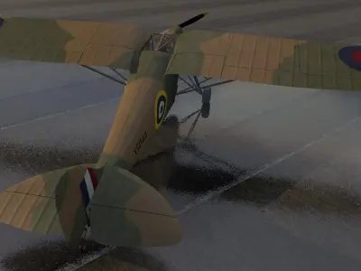 DeHavilland DH-80A Puss Moth 3D model