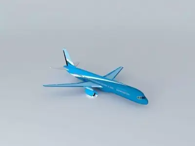 Boeing 757 200 AAO with interior Free 3D model
