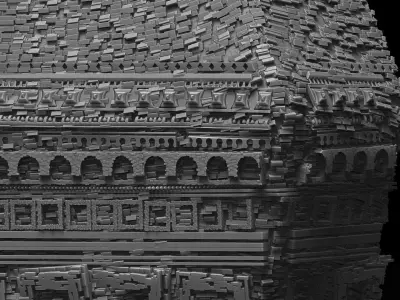 Relics of a Ruined Temple 3D model