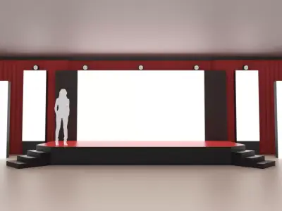 Conference Stage 1 3D model