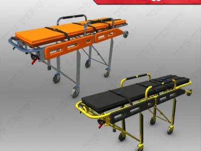Stretchers Gurneys 3D model