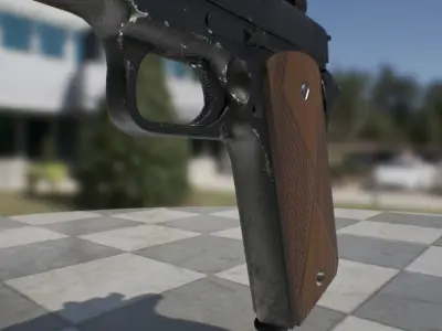 Colt M1911  Low-poly 3D model
