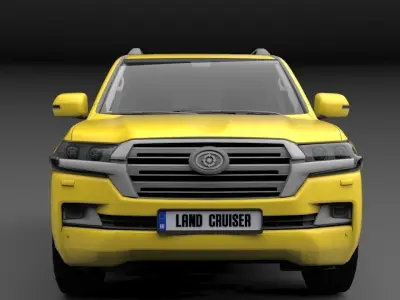 Land Cruiser Low-poly 3D model