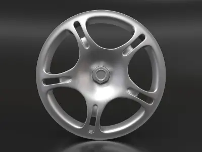 3D model Wheel silver 3D model