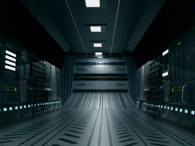 Interior of a cargo Plane 3D model