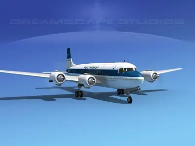 Douglas DC-6 Aero Transport 3D model