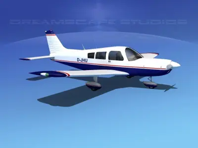Piper PA-28 V01 3D model