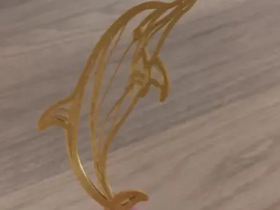 dolphin wall art Free 3D print model