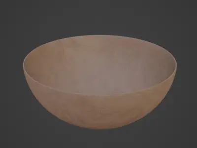 Medieval Bowl 04 Low-poly 3D model