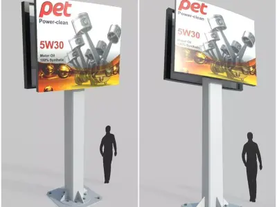 Billboard M5 Low-poly 3D model