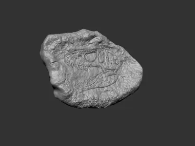 Tyranosaur Mineral Fossile - Rex Realistic Printable 3D print model