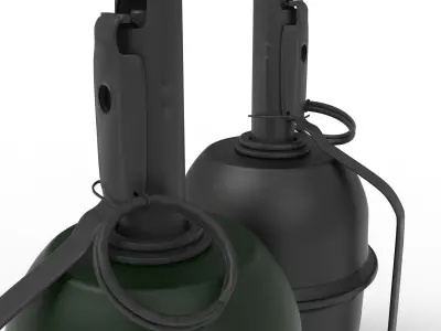 RGD-5 two grenades Low-poly 3D model