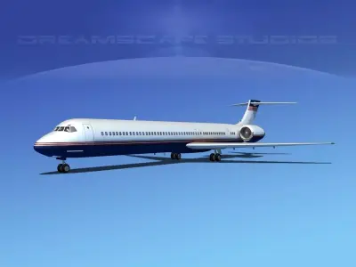 Douglas MD-80 Corporate 1 3D model