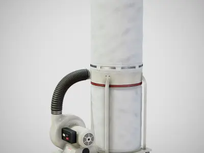 Sawdust Collector - JET 01 Clean Low-poly 3D model