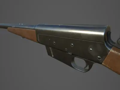 Remington Model 8 cal 35 PBR Low-poly 3D model