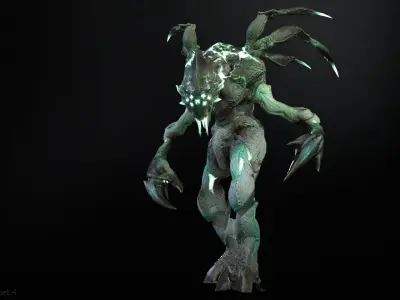 Chopper Low-poly 3D model