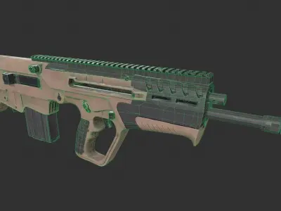 IWI Tavor 7 Low-poly 3D model