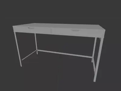 Simple Modern Desk Free low-poly 3D model