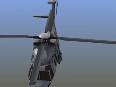 NH90 Helicopter LD1 Low-poly 3D model