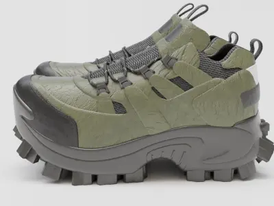 Trekking shoe V4 3D model