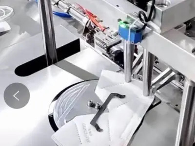 Face mask and N95 mask ear band ultrasonic welding machine 3D model