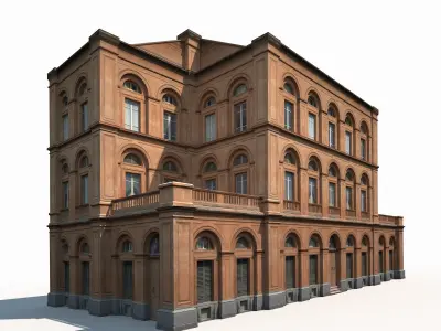Building Facade 184 Low Poly Low-poly 3D model