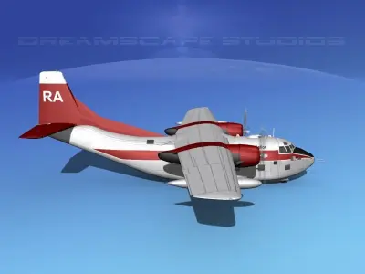 Fairchild C-123K Provider V12 3D model