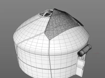 Yurt Nomads tent house 3D model