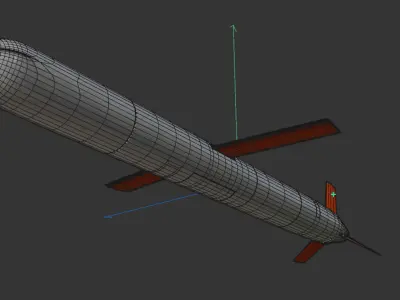 Tomahawk Land Attack Cruise Missile 3D model