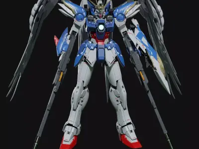 EW Wing Gundam 0 3D model