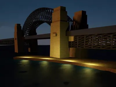 Sydney Harbour Bridge Model 3D model
