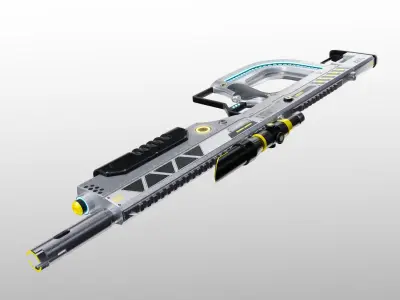 X Sniper Low-poly 3D model