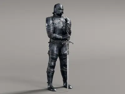 Grim Knight 3D model