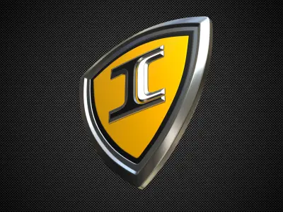 ic bus logo 3D model