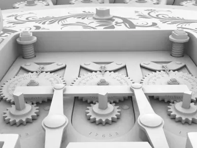 Detailed Bank Safe Low-poly 3D model