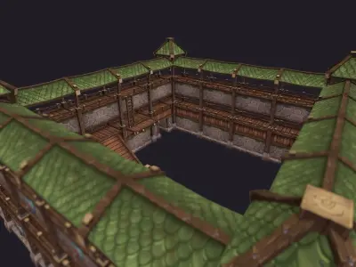 Medieval Fortress Pack Low-poly 3D model