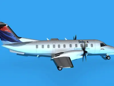 Embraer EMB120 Delta Connection 3D model